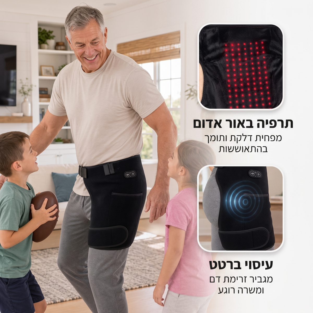 חגורת עיסוי לירך 4-ב-1