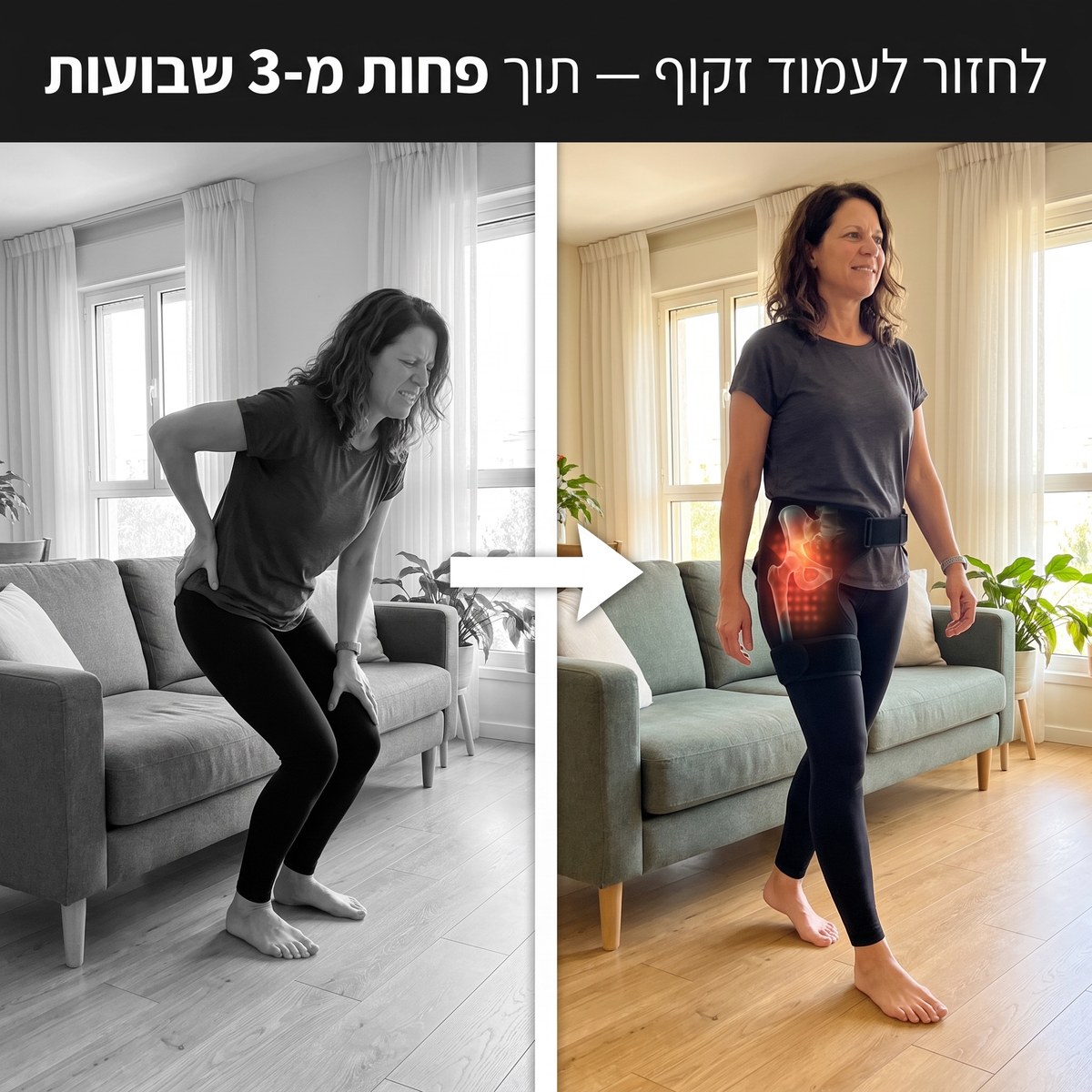 חגורת עיסוי לירך 4-ב-1